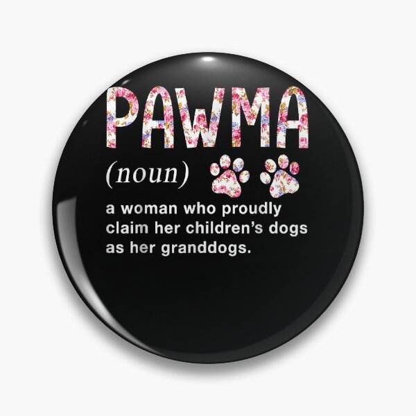 Item preview, Floral Art Pawma Noun Definition Mama Grandma Dog Lovers T-Shirt designed and sold by pinkeyatur.