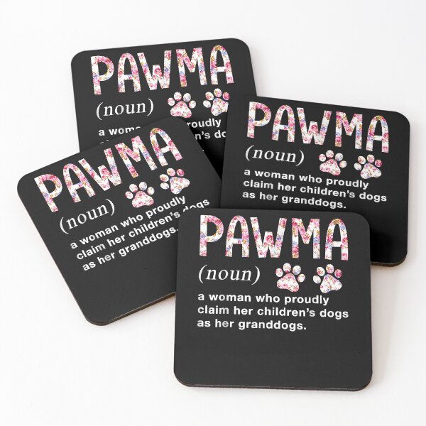Item preview, Floral Art Pawma Noun Definition Mama Grandma Dog Lovers T-Shirt designed and sold by pinkeyatur.