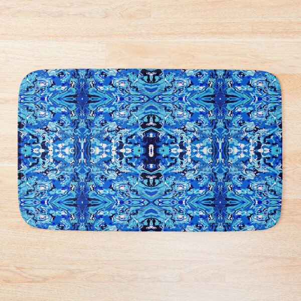 Item preview, Abstract Blue, Turquoise, Navy, and White Painting designed and sold by Creative-Voyage.