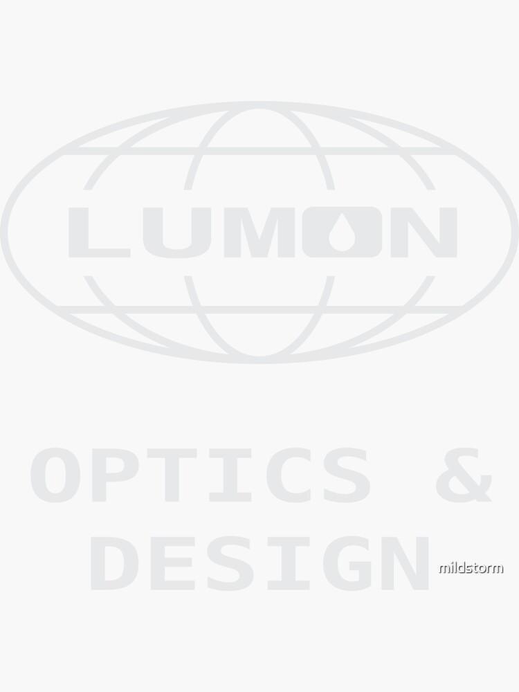 "severance lumon optics and design" Sticker by mildstorm Redbubble