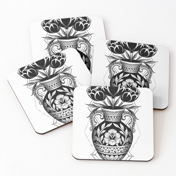 Item preview, Floral vase designed and sold by Studio85tattoo.
