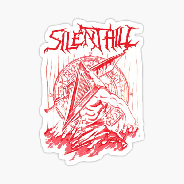 Pyramid Head (Red Pyramid Thing) Sticker for Sale by Design-By-Dan