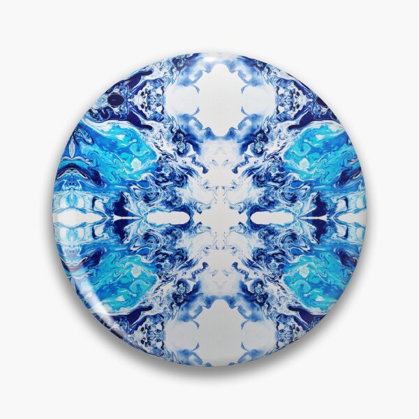 Item preview, Abstract Blue, Navy, Turquoise, and White Painting designed and sold by Creative-Voyage.