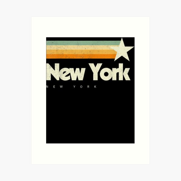 Artikel-Vorschau von New York NYC Cooles NY Vintage Style Design amerikanisches ästhetisches T-Shirt, designt und verkauft von carmanagueda.