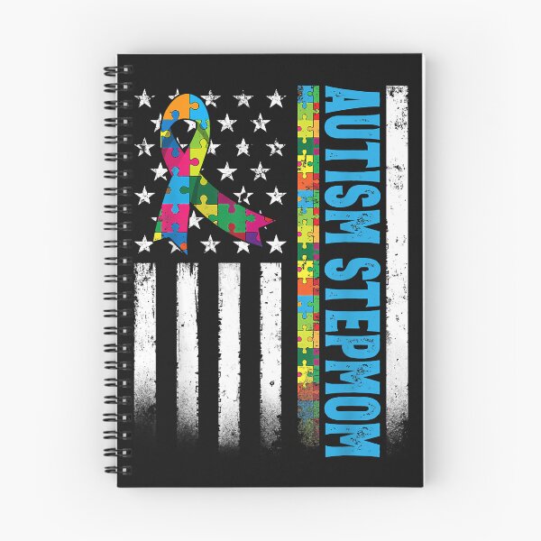Item preview, Retro American Flag Autism Stepmom Awareness Autistic designed and sold by Evrard122344.