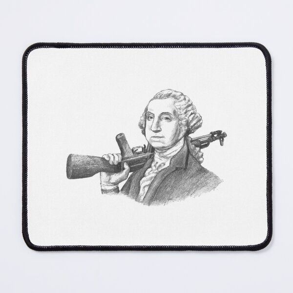 Item preview, George Washington Holding a Gun, Igniting a Patriotic American Founding Father Fervor Only this US P designed and sold by icyvintage.