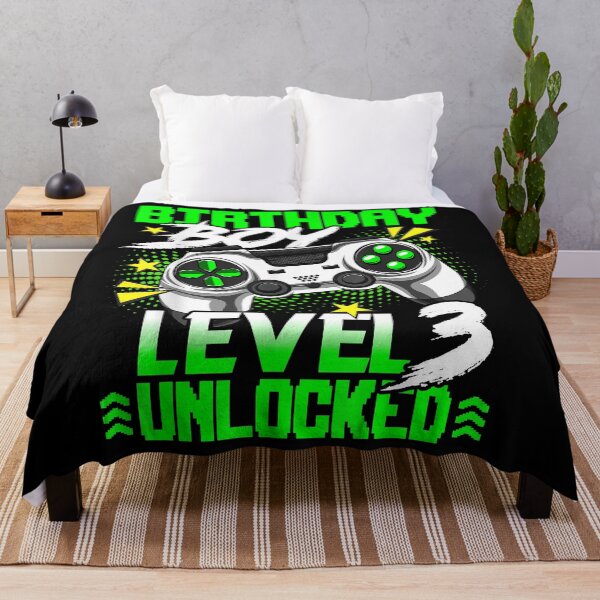 Item preview, Level 3 Unlocked Funny Video Game Player Birthday Boy T-Shirt designed and sold by abigailbullock.