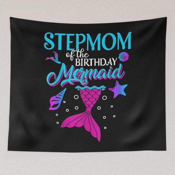 Artikelvorschau, Stepmom Of The Birthday Mermaid Matching Family entworfen und verkauft von Evrard122344.