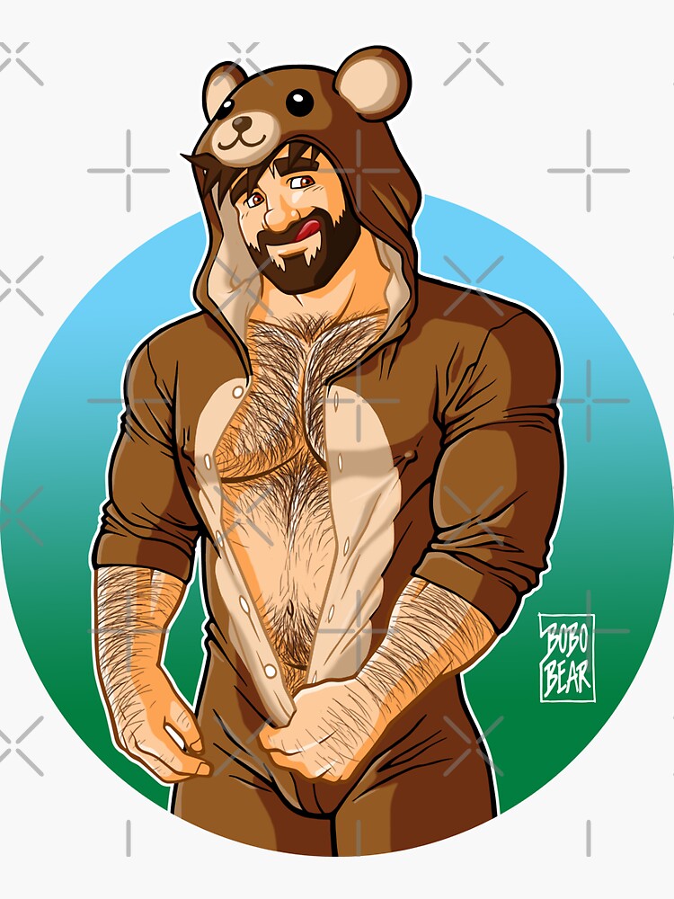 Thumbnail 3 of 3, Sticker, ADAM LIKES TEDDY BEARS designed and sold by bobobear.