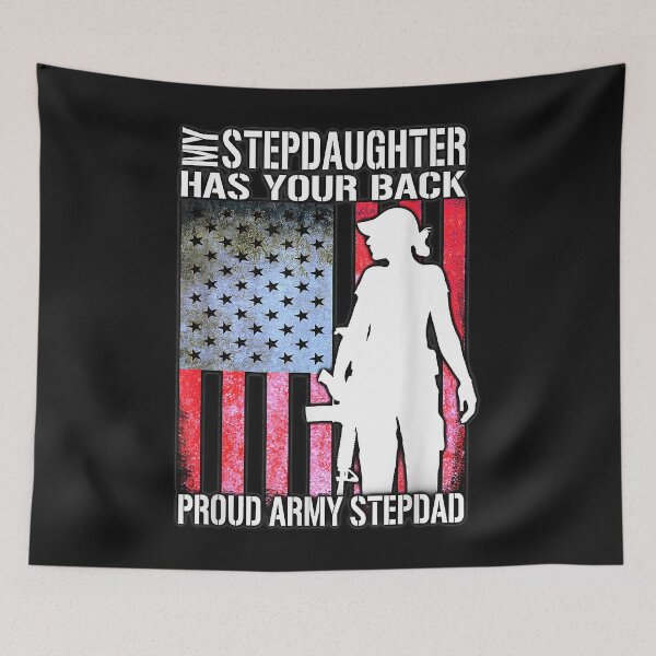 Item preview, My Stepdaughter Has Your Back Proud Army Stepdad designed and sold by Oscar123412.
