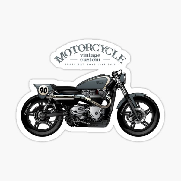 KIT ADESIVI STICKERS Moto Cafe Racer Rider Motorbike Serbatoio Triumph Bmw  Mod.3 EUR 5,50 - PicClick IT