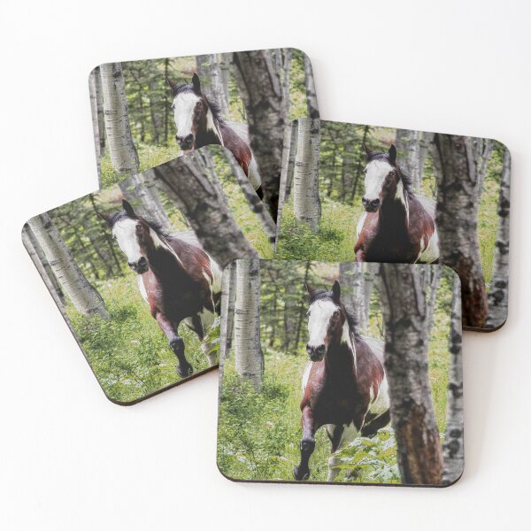 Item preview, Running Paint Horse through the forest. designed and sold by NaturePrints.