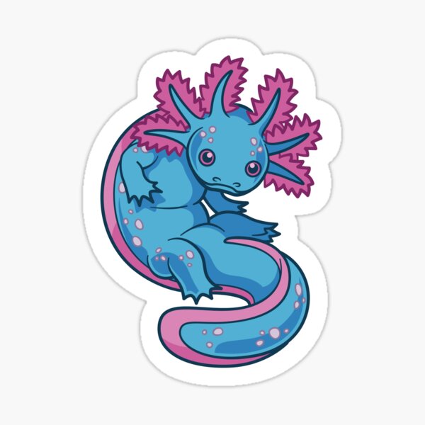 Wiggly Little Lotl - Trans Pride Glossy Sticker