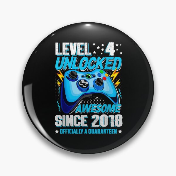 Item preview, Level 4 Unlocked Officially A Quaranteen 4th Birthday 2018 T-Shirt designed and sold by abigailbullock.