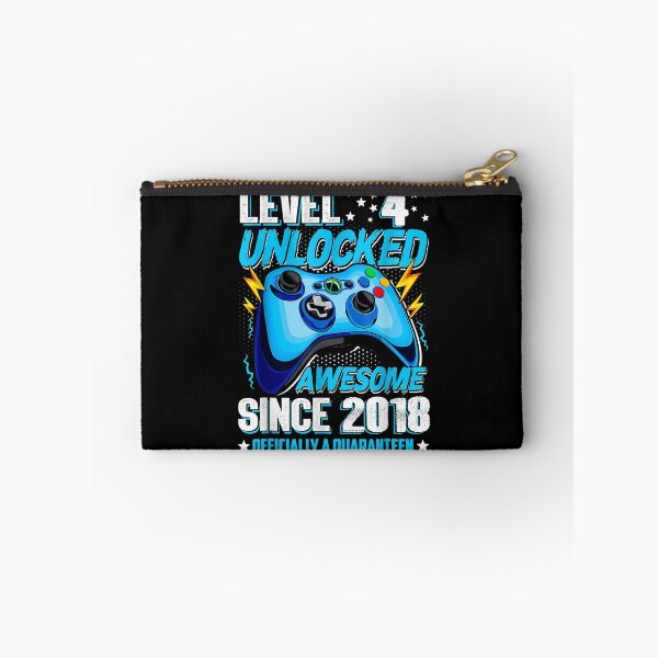 Item preview, Level 4 Unlocked Officially A Quaranteen 4th Birthday 2018 T-Shirt designed and sold by abigailbullock.