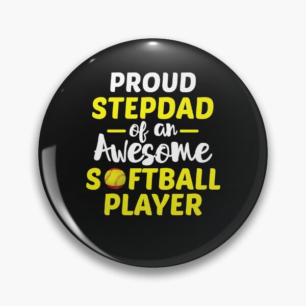Artikelvorschau, Proud Stepdad Of An Awesome Softball Player Fathers Day entworfen und verkauft von Oscar123412.
