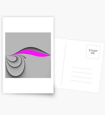Grey and Pink Postcards