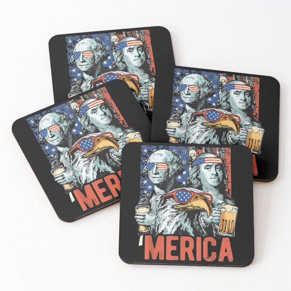 Item preview, Patriotic Merica George Washington American Flag July   designed and sold by icyvintage.