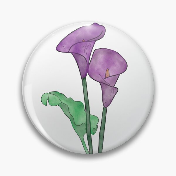 Item preview, Watercolor Calla Lily Purple designed and sold by ChantalDesign.
