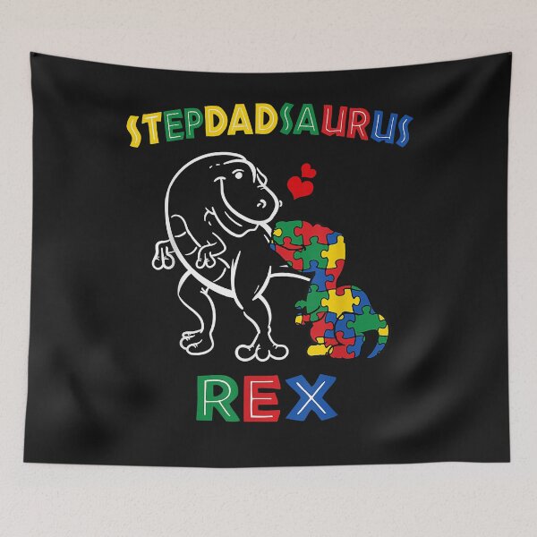 Item preview, Stepdadsaurus Autism Awareness Stepfather Dinosaur Stepdad designed and sold by Oscar123412.