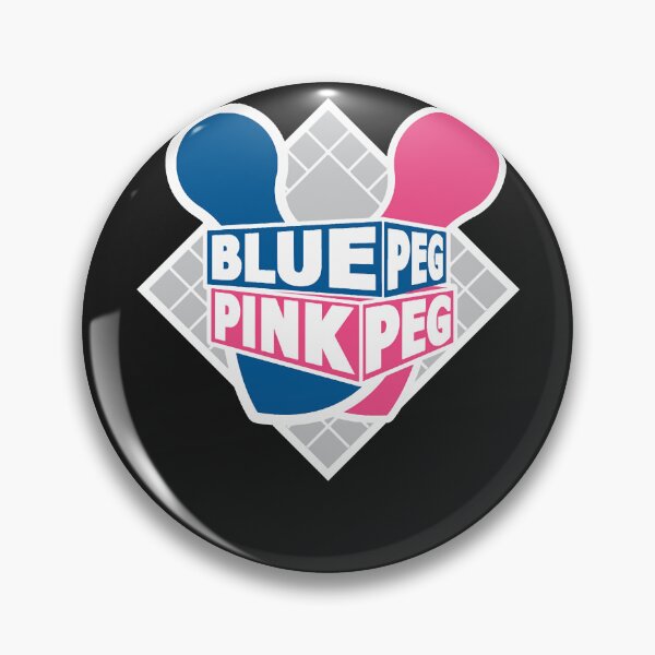 Item preview, Blue peg pink peg logo classic t shirt designed and sold by HanekampScott.