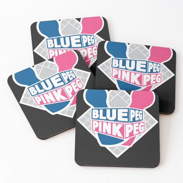 Item preview, Blue peg pink peg logo classic t shirt designed and sold by HanekampScott.