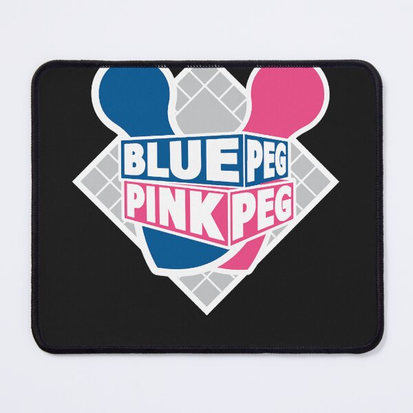 Item preview, Blue peg pink peg logo classic t shirt designed and sold by HanekampScott.