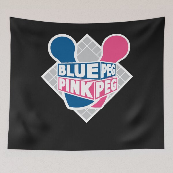 Item preview, Blue peg pink peg logo classic t shirt designed and sold by HanekampScott.