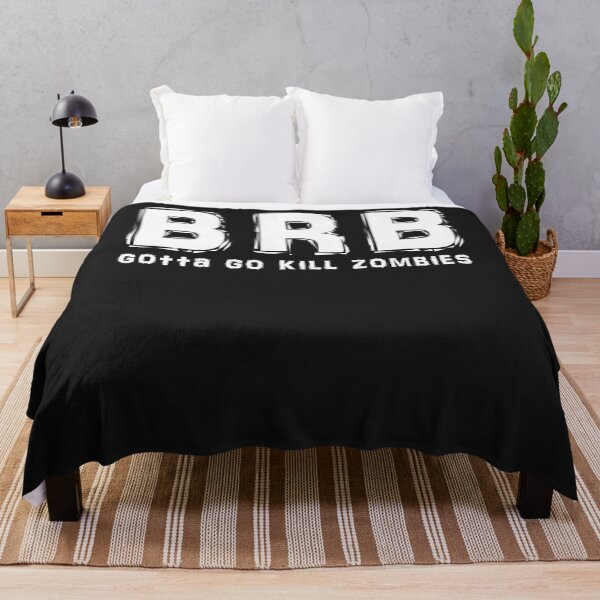 Item preview, Brb   gotta kill zombies essential t shirt designed and sold by HanekampScott.