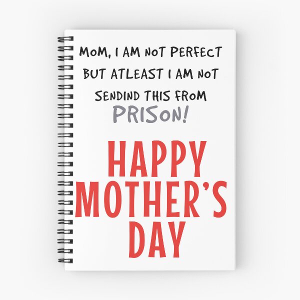 Item preview,  Happy Mothers Day Card Funny, Mothers Day Gift Funny, I am not in Prison Card Funny designed and sold by madebysleep.