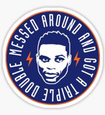 Messed around and got a triple double 3 Sticker