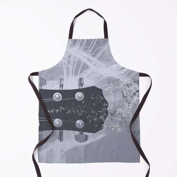 Item preview, Music notes flow from guitar head composition art work designed and sold by Glen McDonald.