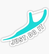 Just Do It. Cyan Color. Flossing Sticker
