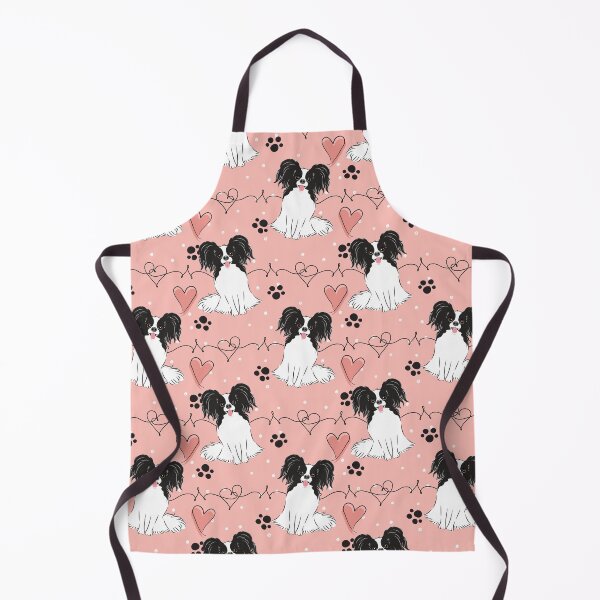 Item preview, LOVE Black White Papillon Dog designed and sold by Lulupainting.