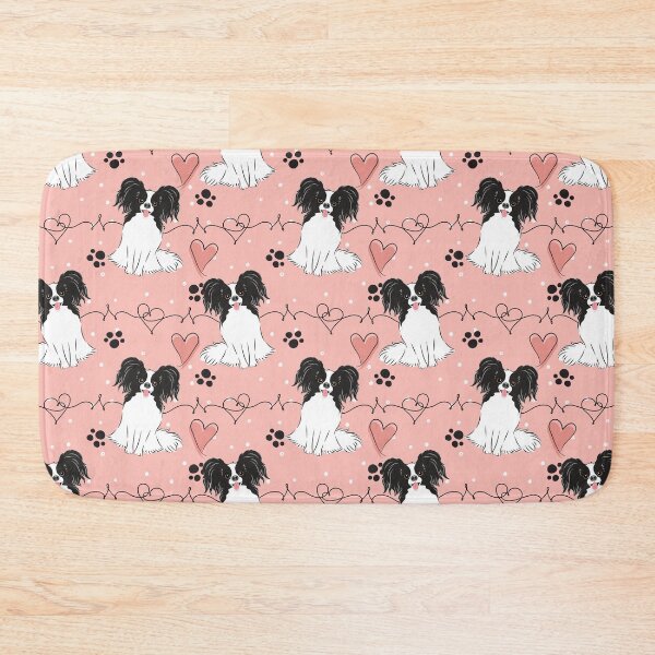 Item preview, LOVE Black White Papillon Dog designed and sold by Lulupainting.