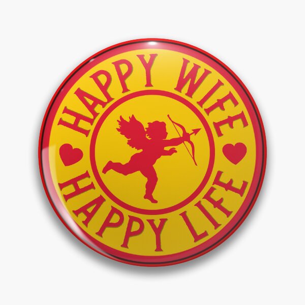Item preview, Happy Wife, Happy Life - Funny Marriage Quotes designed and sold by kcaandwu.