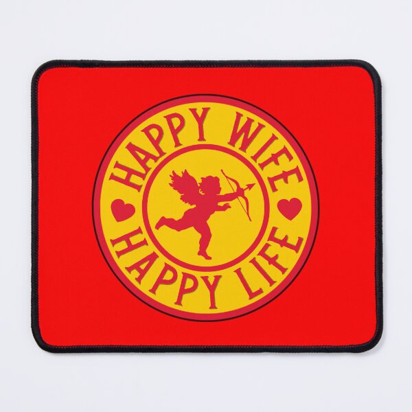 Item preview, Happy Wife, Happy Life - Funny Marriage Quotes designed and sold by kcaandwu.