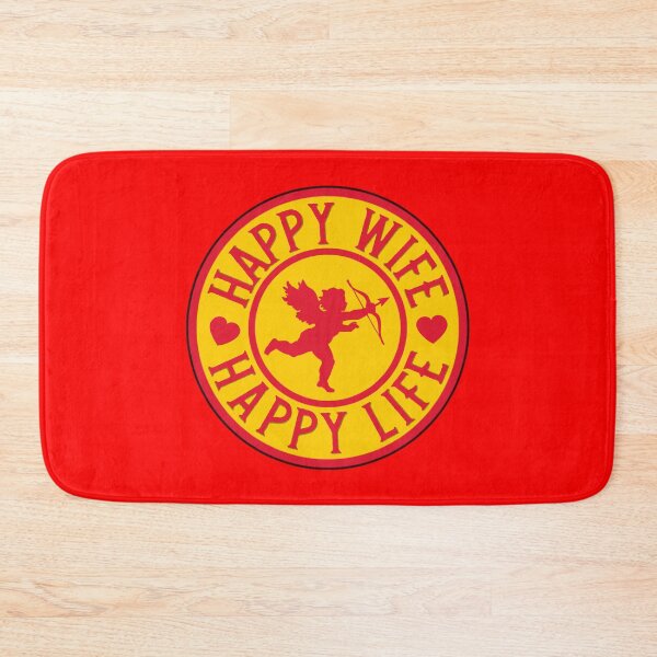 Item preview, Happy Wife, Happy Life - Funny Marriage Quotes designed and sold by kcaandwu.