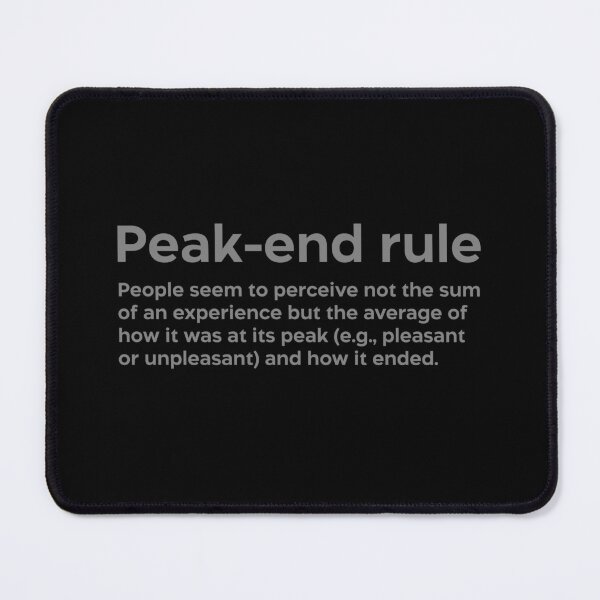 Item preview, Peak-end rule grey designed and sold by EdimQuotes.