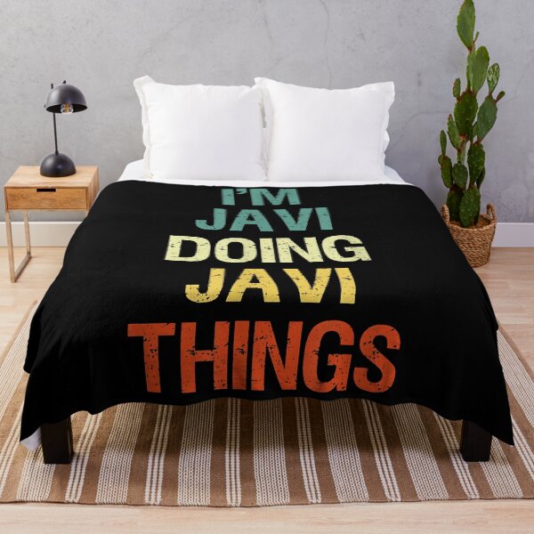 Item preview, I'M Javi Doing Javi Things Personalized First Name Gift T-Shirt designed and sold by pinkeyatur.