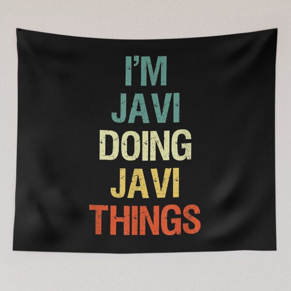 Item preview, I'M Javi Doing Javi Things Personalized First Name Gift T-Shirt designed and sold by pinkeyatur.