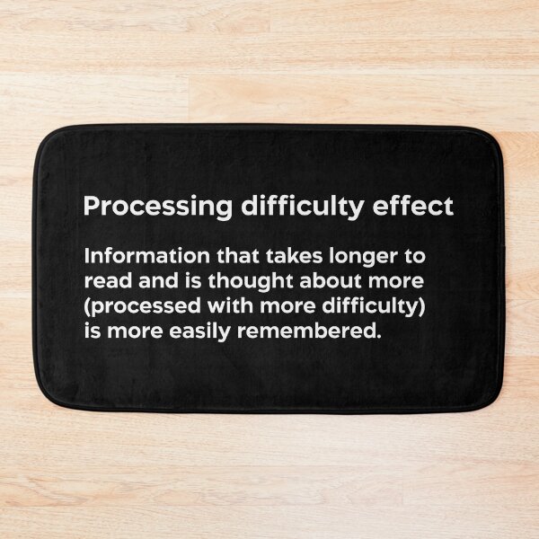 Item preview, Processing difficulty effect white designed and sold by EdimQuotes.