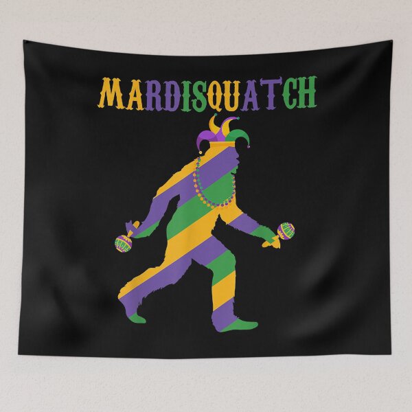 Item preview, Fun madi mardi gras bigfoot sasquatch mardi gras clothes men T-Shirt designed and sold by pinkeyatur.