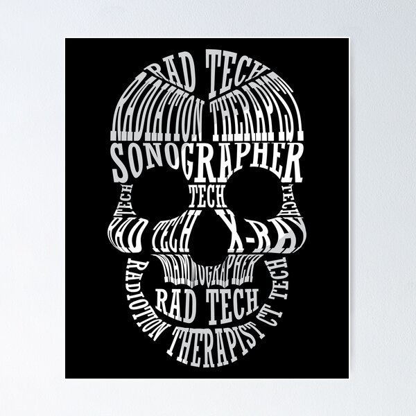 Item preview, Radiology Tech Rad Tech Skull Technologist Xray designed and sold by tshirtconcepts.