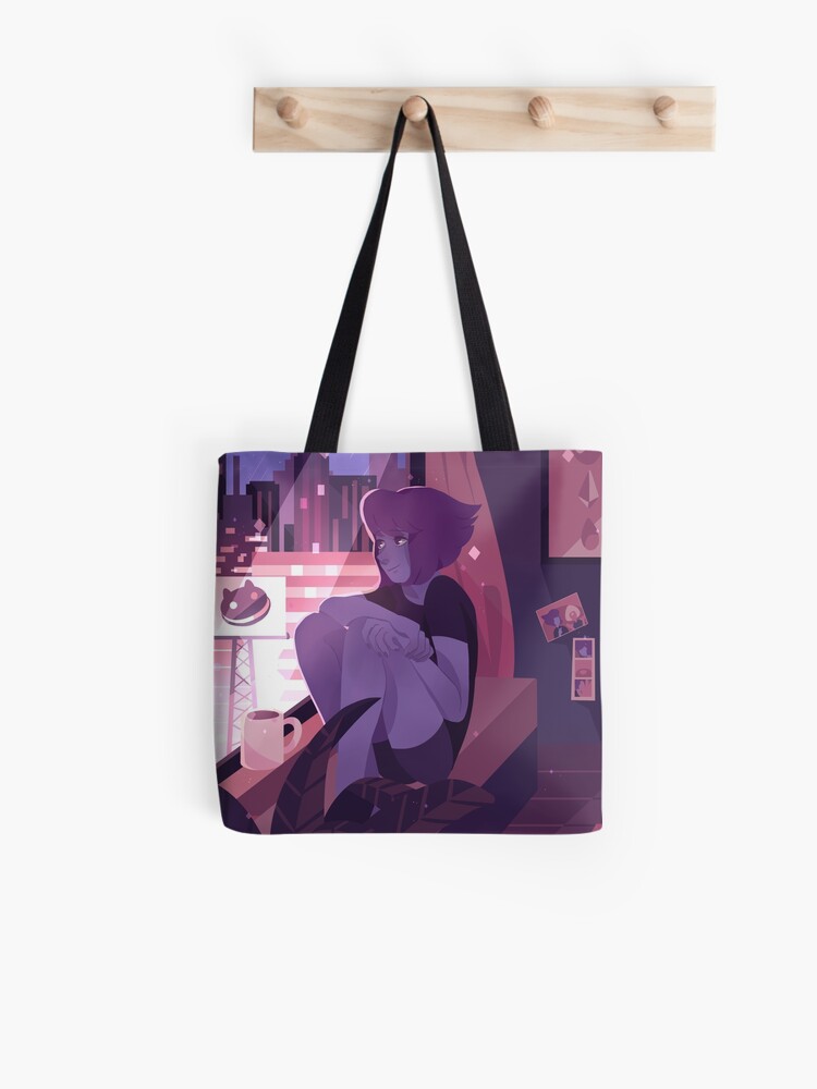 Thumbnail 1 of 2, Tote Bag, Single Gem in the big city designed and sold by Anushbanush.