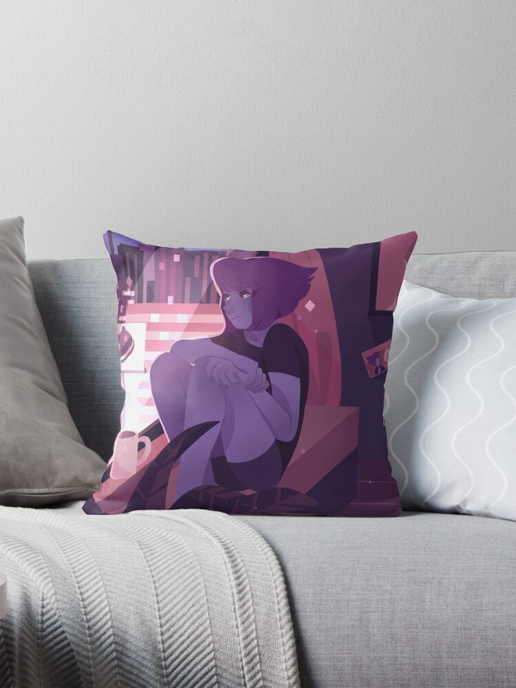 Thumbnail 1 of 4, Pillow, Single Gem in the big city designed and sold by Anushbanush.