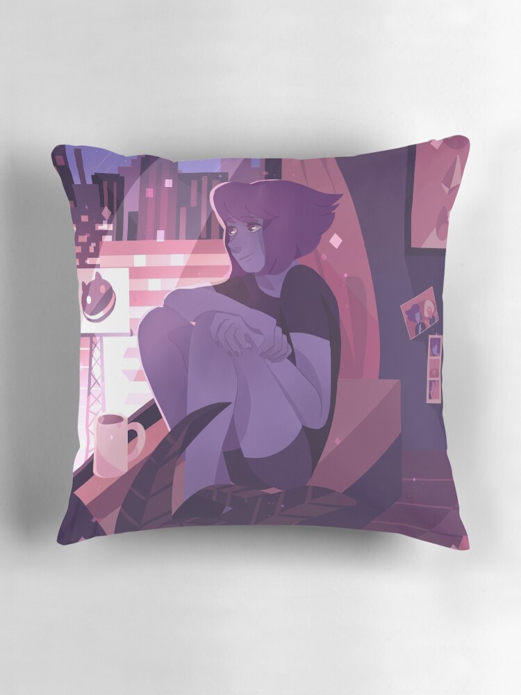 Thumbnail 3 of 4, Pillow, Single Gem in the big city designed and sold by Anushbanush.