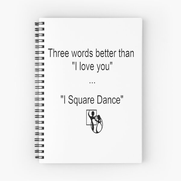 Item preview, 3 Words BLK designed and sold by Square Dancing Gifts & Merchandise.