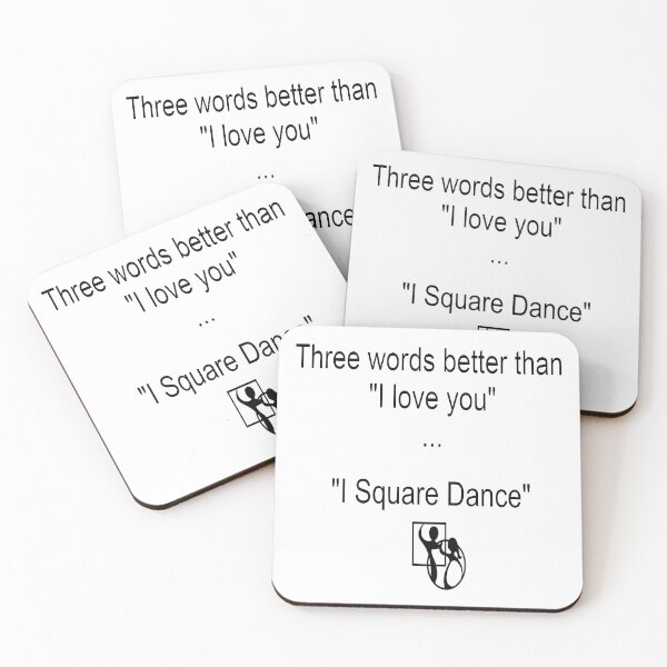 Item preview, 3 Words BLK designed and sold by Square Dancing Gifts & Merchandise.