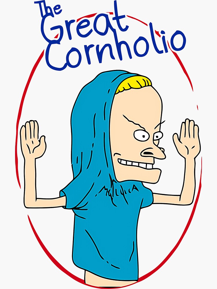 "Cornholio Animation" Sticker by lamisukeyum Redbubble